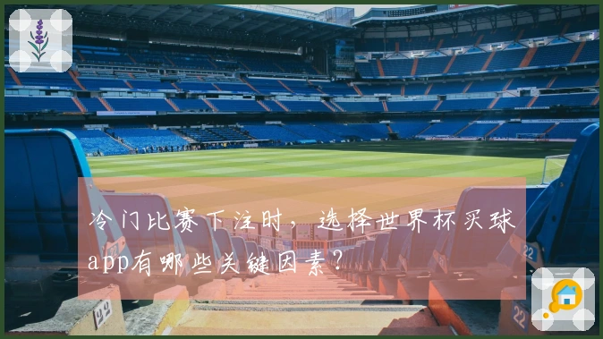 冷门比赛下注时，选择世界杯买球app有哪些关键因素？