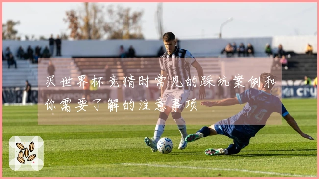 买世界杯竞猜时常见的踩坑案例和你需要了解的注意事项