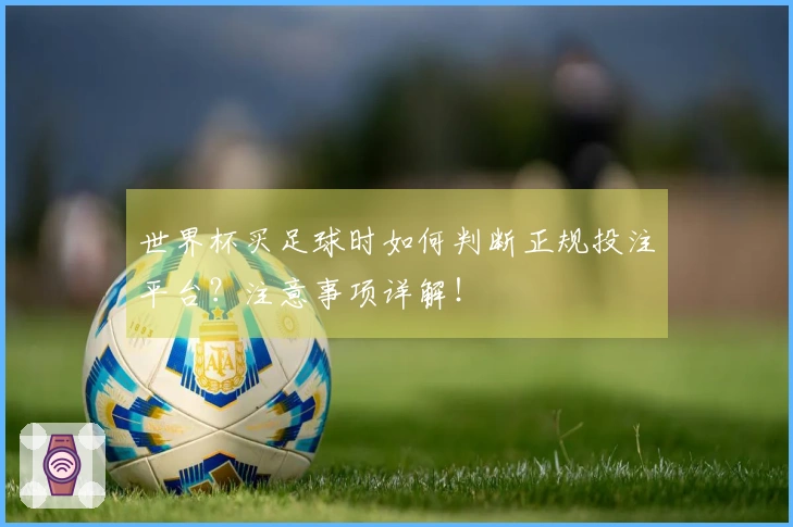 世界杯买足球时如何判断正规投注平台？注意事项详解！